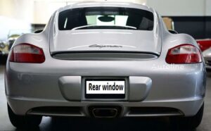Tylna szyba Porsche Cayman 987C 98754591100 987545991101 do samochodu Porsche Cayman 987C
